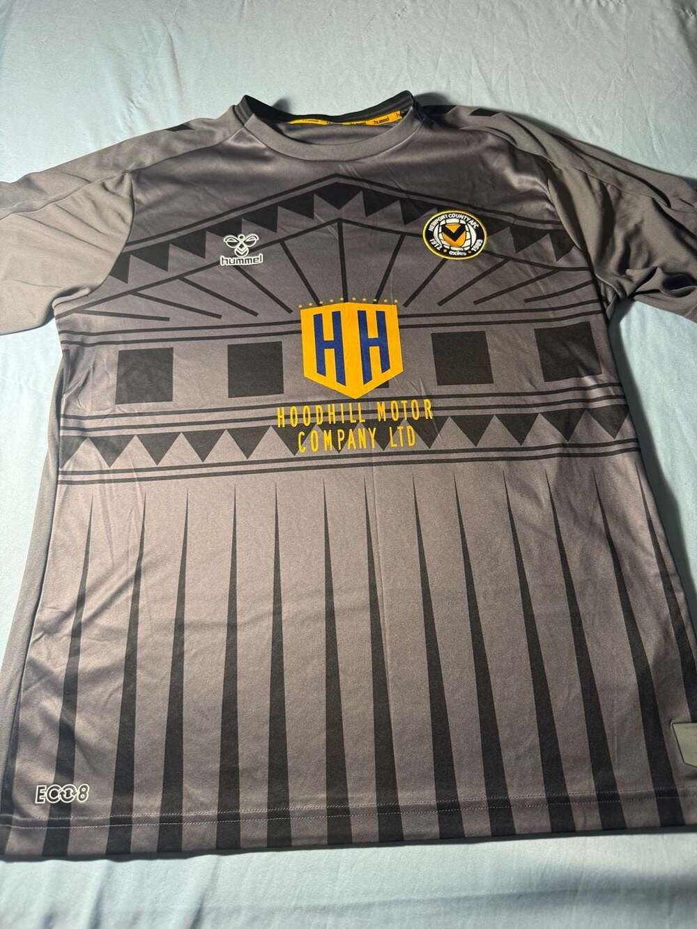 Hummel Newport County AFC Away Jersey Size L Gray